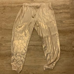 Calypso Gold Metallic Joggers
